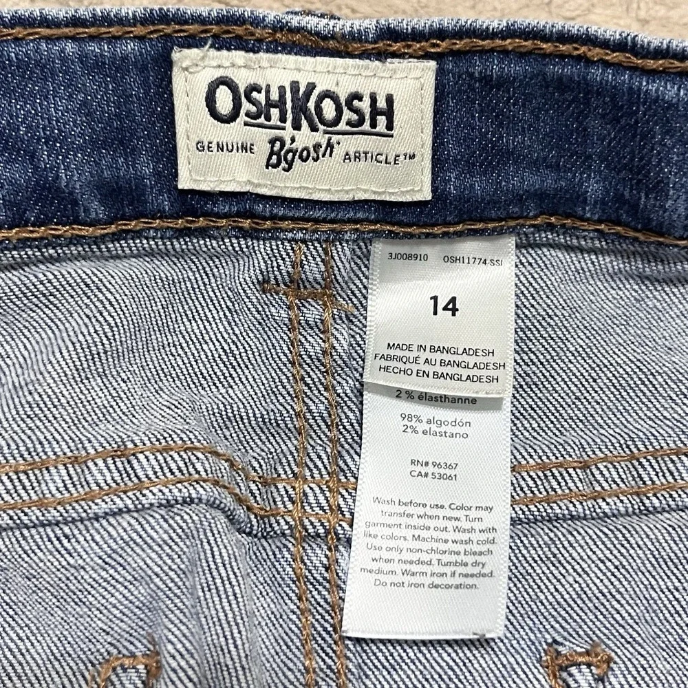 OhsKosh B'gosh Girls Denim‎ Mini Skirt Size 14